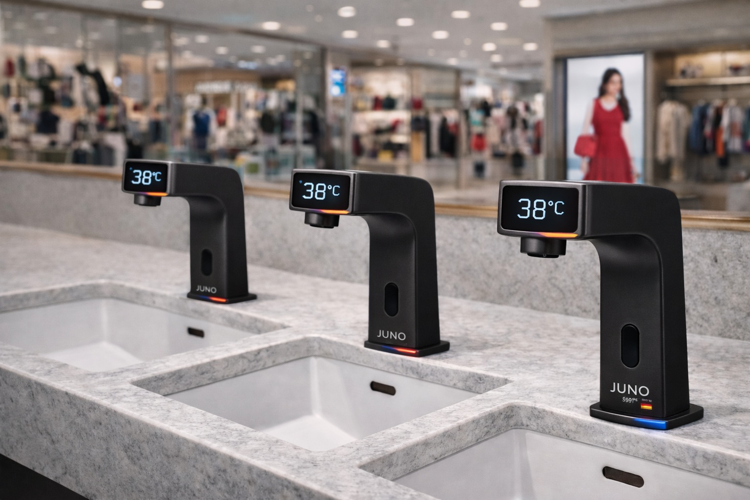 Juno Digital Display Motion Sensor Faucet BST-596MP